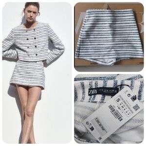 ZARA textured skort small